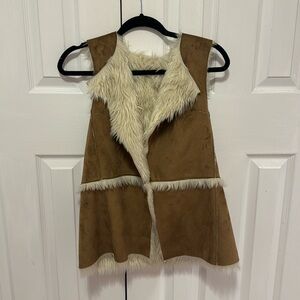 reversible fur vest